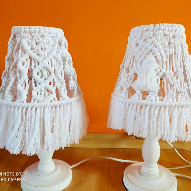 Macrame lampičky